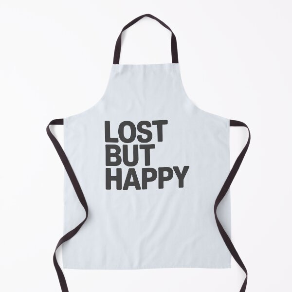 Item preview, LOST BUT HAPPY – Minimalist Inspirational Quote designed and sold by Jollys-ArtShop.