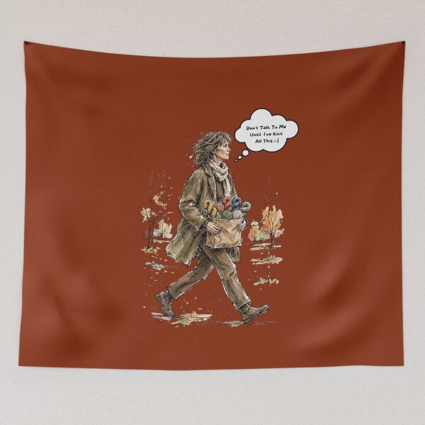 Item preview, Don't Talk To Me Until I've Knit All This ;-) by PanaluPrint designed and sold by PanaluPrint .