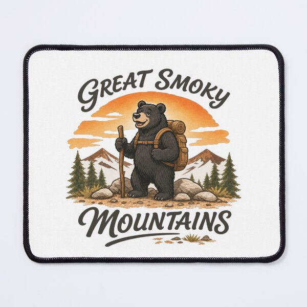 Item preview, Great Smoky Mountains Funny Hiking Bear Shirt designed and sold by gotops12.