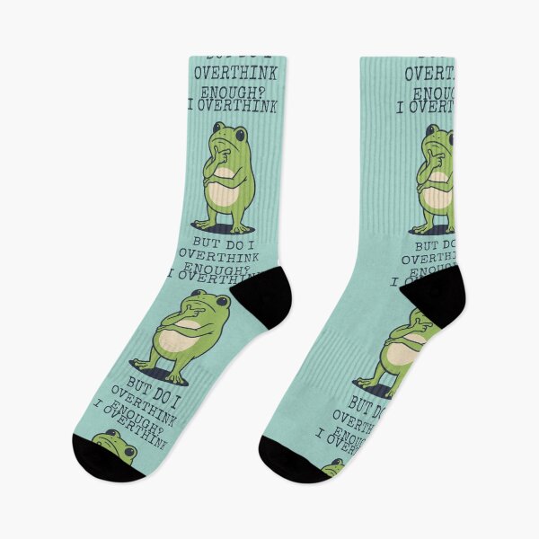 Item preview, Overthinking Frog Pondering Funny Meme designed and sold by d247.
