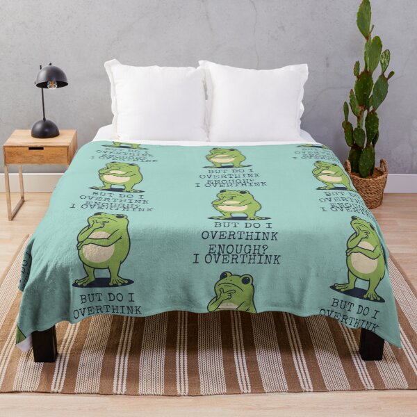 Item preview, Overthinking Frog Pondering Funny Meme designed and sold by d247.