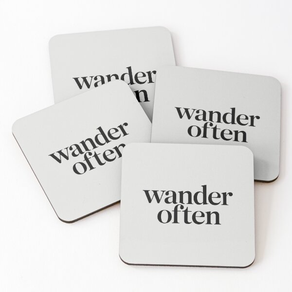 Item preview, Wander Often – Minimalist Travel Quote designed and sold by Jollys-ArtShop.