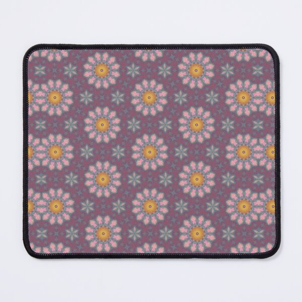 Item preview, Deep Wine Plum Rose Pink Ochre Gold Hexagonal Tile Pattern Mandala - Duvet Cover designed and sold by ArithraStudio.