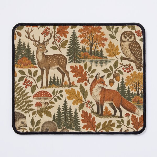 Item preview, Autumn composition with forest animals. designed and sold by elegantpaterns.