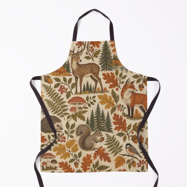 Item preview, Autumn composition with forest animals. designed and sold by elegantpaterns.