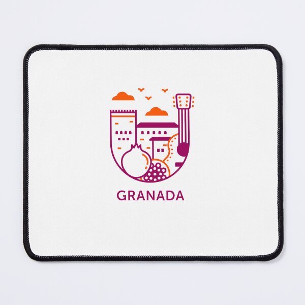 Item preview, Granada, Alhambra and guitar designed and sold by JPD-Studio.