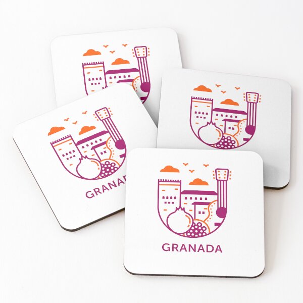 Item preview, Granada, Alhambra and guitar designed and sold by JPD-Studio.