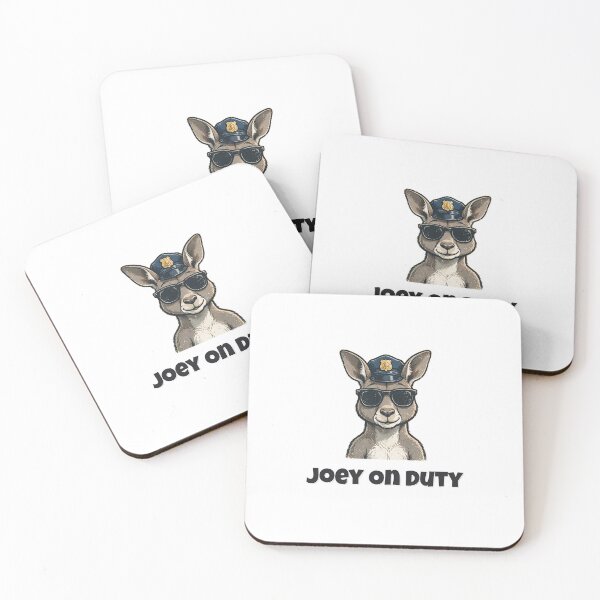 Item preview, Joey On Duty Funny Kangaroo Police Design designed and sold by Wild Shades.