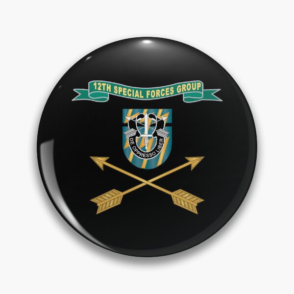 Item preview, Army - 12th Special Forces Group - Flash w Ribbon - Br X 300 designed and sold by Military Insignia Products.