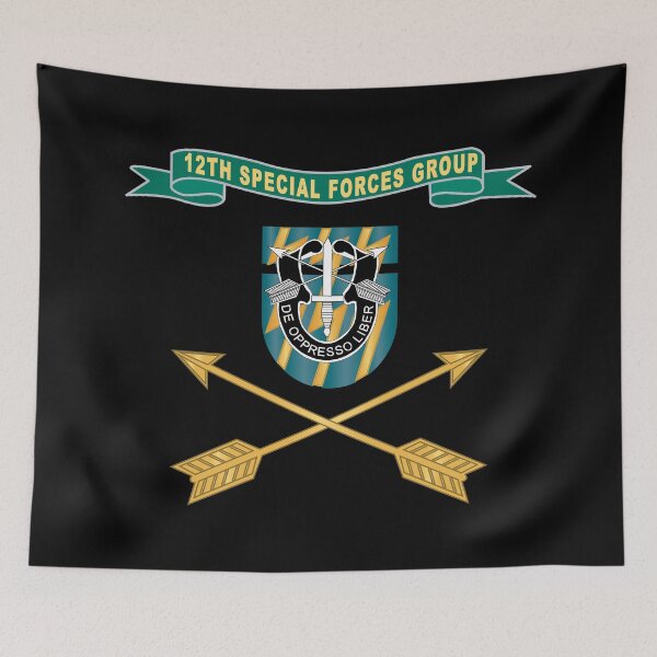 Item preview, Army - 12th Special Forces Group - Flash w Ribbon - Br X 300 designed and sold by Military Insignia Products.