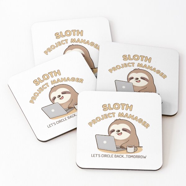 Item preview, Funny Sloth Project Manager Design – Let's Circle Back Tomorrow, Cute Office Humor Gift designed and sold by Got2BSnazzy.