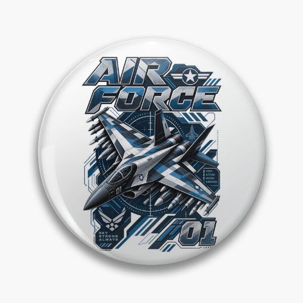 Item preview, Air Force 01 Futuristic Fighter Jet Military Aviation Design designed and sold by Cabrasco.