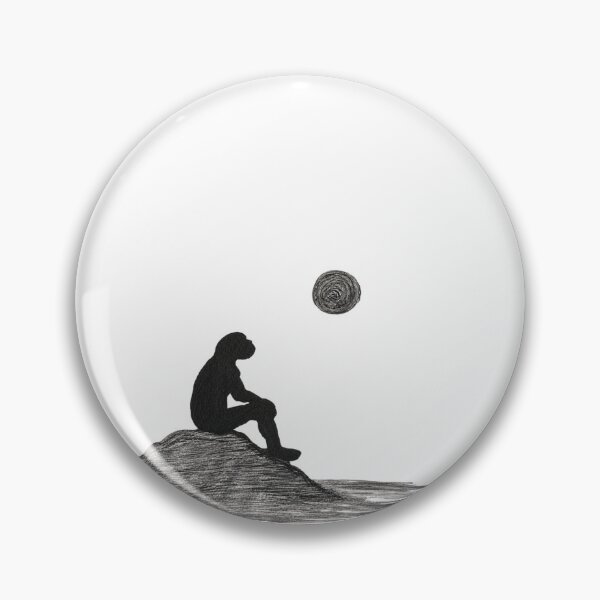 Item preview, Neanderthal Man Under the Moon designed and sold by PartoPala.