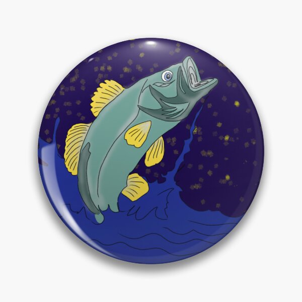 Item preview, Jumping fish in water – Dynamic nature art designed and sold by Birbfactory.