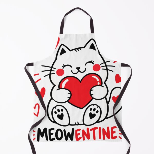 Item preview, Cute Cat Meowentine Love Hearts Design designed and sold by cameleon style.