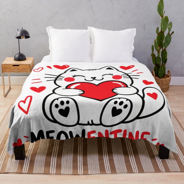 Item preview, Cute Cat Meowentine Love Hearts Design designed and sold by cameleon style.