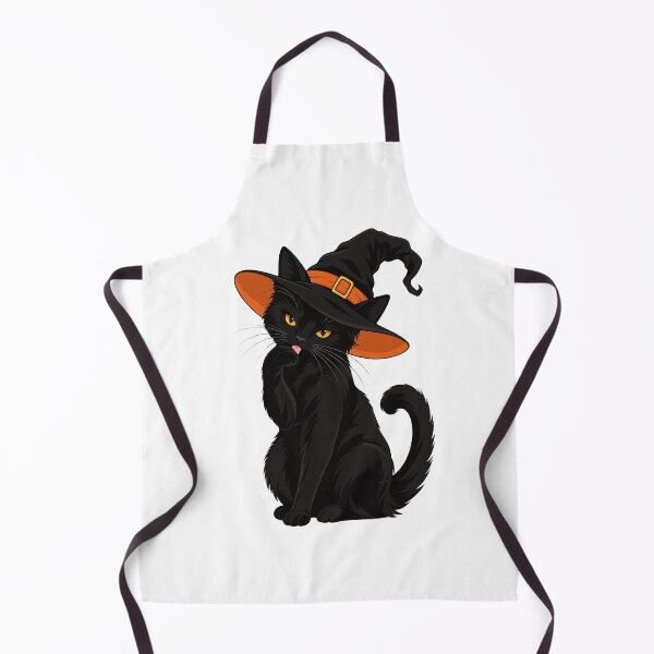 Item preview, Black Cat Licking Paw in Witch Hat designed and sold by t-patterns.