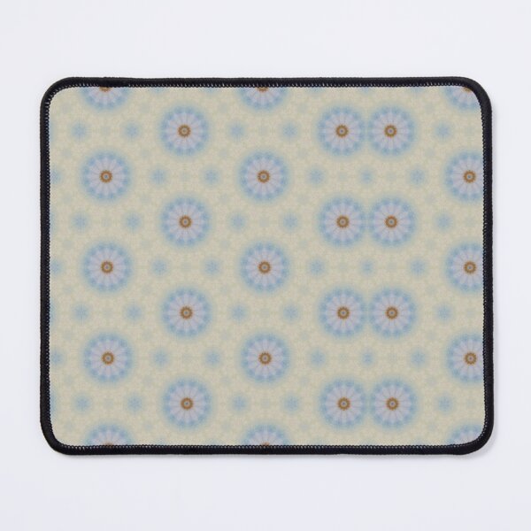 Item preview, Soft Sky Blue Periwinkle Sand Amber Hexagonal Tile Pattern Mandala - Duvet Cover designed and sold by ArithraStudio.