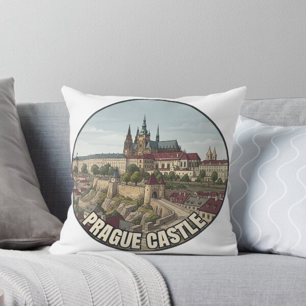 Item preview, Prague Castle Travel Badge – Czech Republic Vintage Souvenir designed and sold by DesignMaxa.