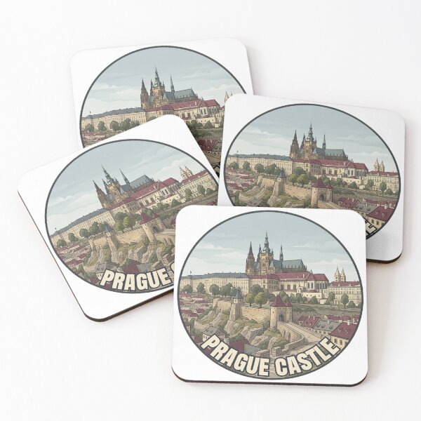 Item preview, Prague Castle Travel Badge – Czech Republic Vintage Souvenir designed and sold by DesignMaxa.