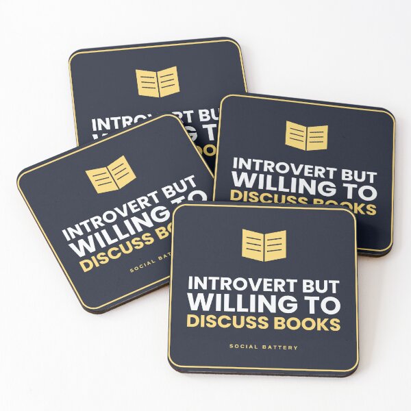 Item preview, Introvert But Willing To Discuss Books Funny Reader Sticker Gift designed and sold by Coco Zone .