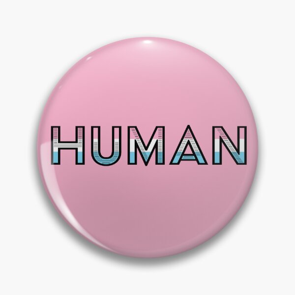 Item preview, Human Transgender Pride Flag Striped Lettering  designed and sold by MZ Designs.