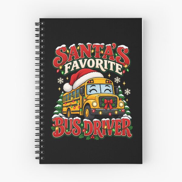 Item preview, Santa's Favorite Bus Driver Christmas  School Bus designed and sold by Pixiorra.