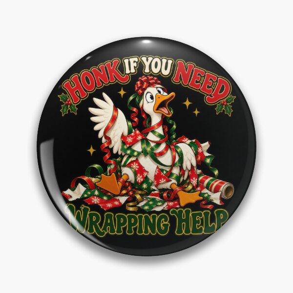 Item preview, Tangled Christmas Goose Needs Wrapping Help designed and sold by Side Quest Co..