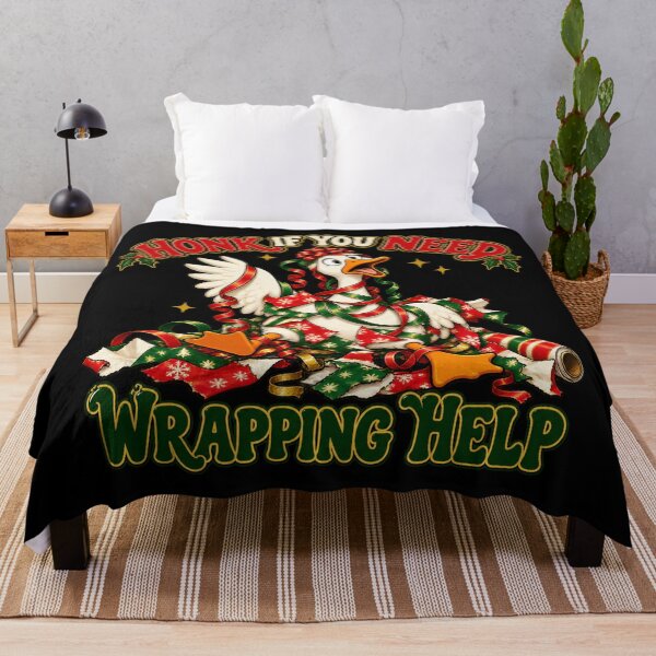 Item preview, Tangled Christmas Goose Needs Wrapping Help designed and sold by Side Quest Co..