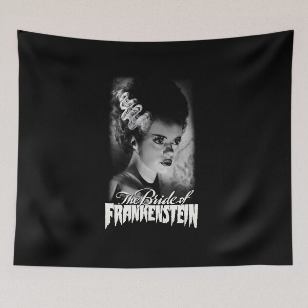 Item preview, Gothic Monster Bride Portrait, Black and White Horror Halloween Design designed and sold by Krasnovaovaova.