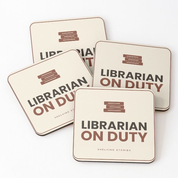 Item preview, Librarian On Duty Funny Librarian Sticker Library Gift Book Lover designed and sold by Coco Zone .