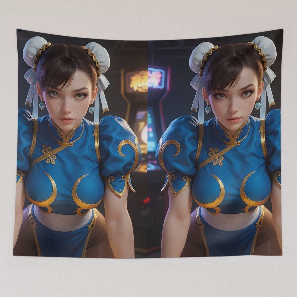 Item preview, Chun-Li Arcade — Street Fighter 3D Fan Art Digital Illustration designed and sold by Planet Utoppia.