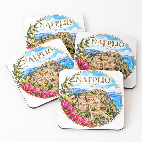 Item preview, Nafplio Greece Mediterranean Travel Vintage Style designed and sold by GusiaTreasures.