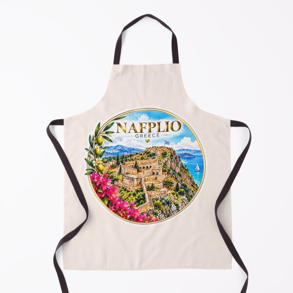 Item preview, Nafplio Greece Mediterranean Travel Vintage Style designed and sold by GusiaTreasures.