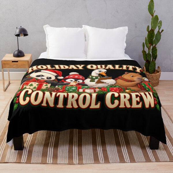 Item preview, Holiday animal quality control crew designed and sold by Side Quest Co..