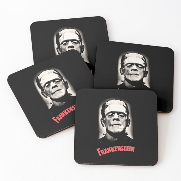 Item preview, Frankenstein Monster Portrait, Vintage Black and White Horror Graphic designed and sold by Krasnovaovaova.