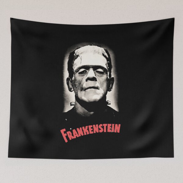 Item preview, Frankenstein Monster Portrait, Vintage Black and White Horror Graphic designed and sold by Krasnovaovaova.