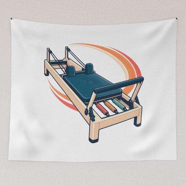 Item preview, Reformer Pilates Spring Balance Illustration designed and sold by Philippa Shop.