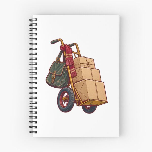 Item preview, Winter Mail Carrier Parcel Route designed and sold by Philippa Shop.