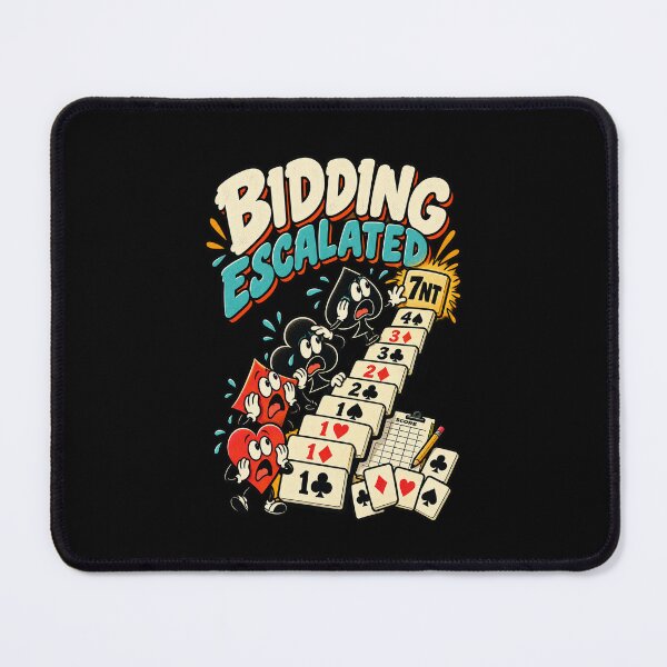 Item preview, Funny Bridge Game Bidding Escalated Humor designed and sold by MOTIFOLK.