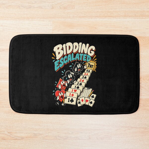 Item preview, Funny Bridge Game Bidding Escalated Humor designed and sold by MOTIFOLK.