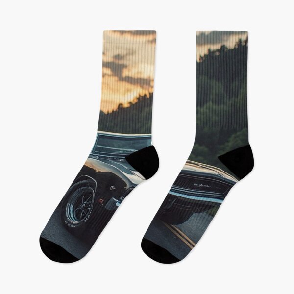 Item preview, Classic Charger Mountain Sunset designed and sold by CreekSideCreat.
