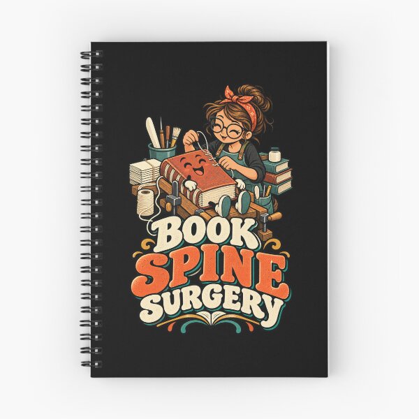 Item preview, Funny Bookbinding Book Spine Surgery Humor designed and sold by MOTIFOLK.