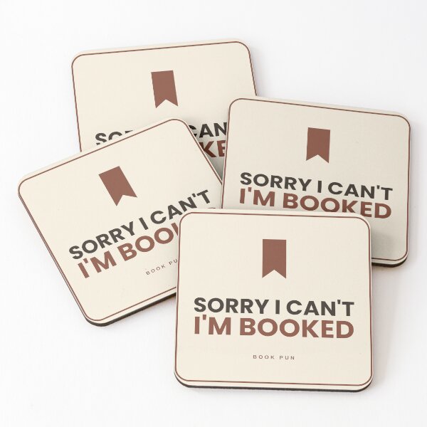 Item preview, Sorry I Can't I'm Booked Funny Book Pun Sticker Reader Gift designed and sold by Coco Zone .