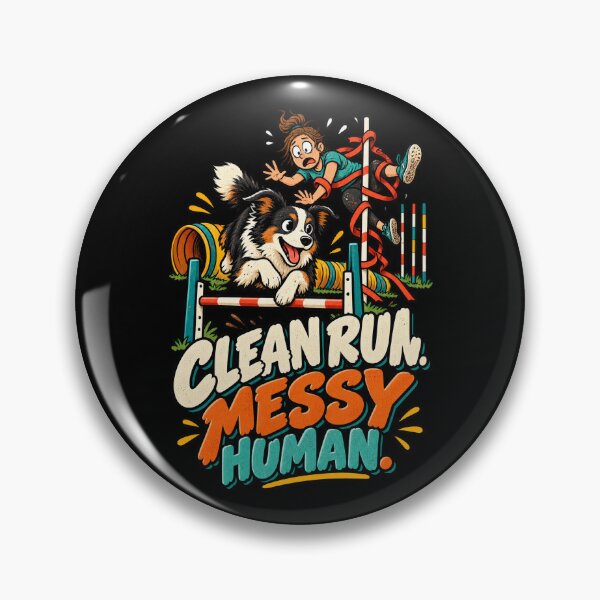 Item preview, Funny Dog Agility Clean Run Handler Humor designed and sold by MOTIFOLK.