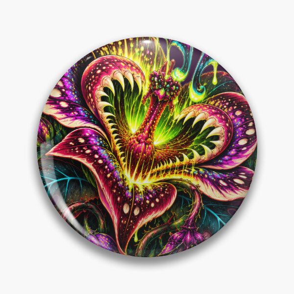 Item preview, Midnight Bloom – Gothic Carnivorous Flower and Psychedelic Luna Moth designed and sold by 3ichael 7ambert.