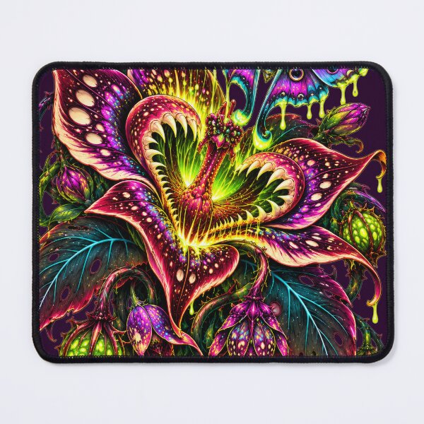 Item preview, Midnight Bloom – Gothic Carnivorous Flower and Psychedelic Luna Moth designed and sold by 3ichael 7ambert.