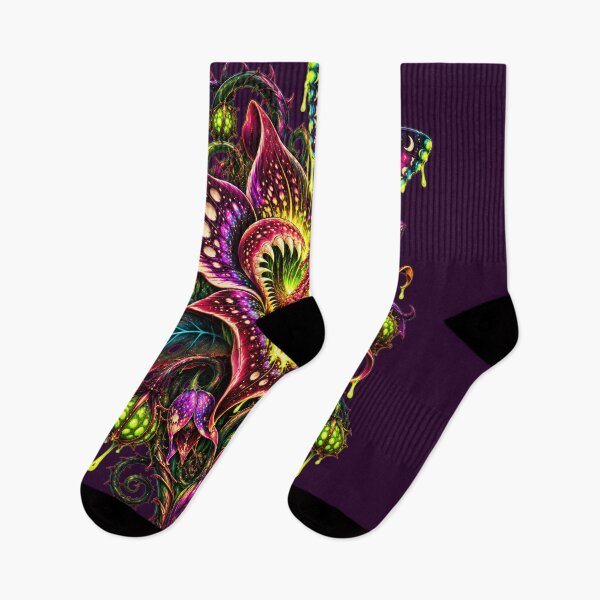 Item preview, Midnight Bloom – Gothic Carnivorous Flower and Psychedelic Luna Moth designed and sold by 3ichael 7ambert.