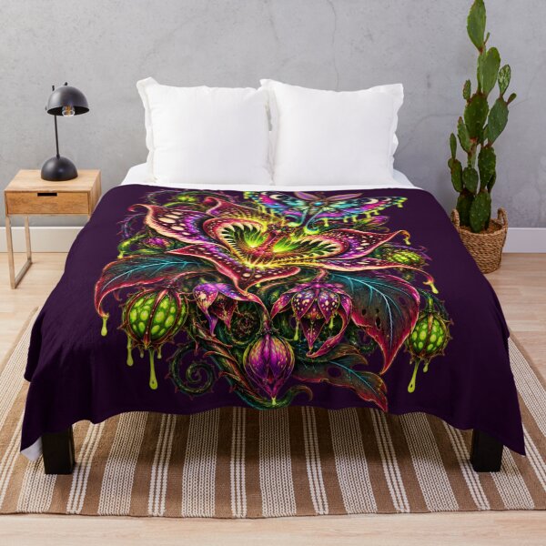 Item preview, Midnight Bloom – Gothic Carnivorous Flower and Psychedelic Luna Moth designed and sold by 3ichael 7ambert.