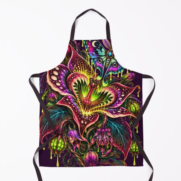 Item preview, Midnight Bloom – Gothic Carnivorous Flower and Psychedelic Luna Moth designed and sold by 3ichael 7ambert.